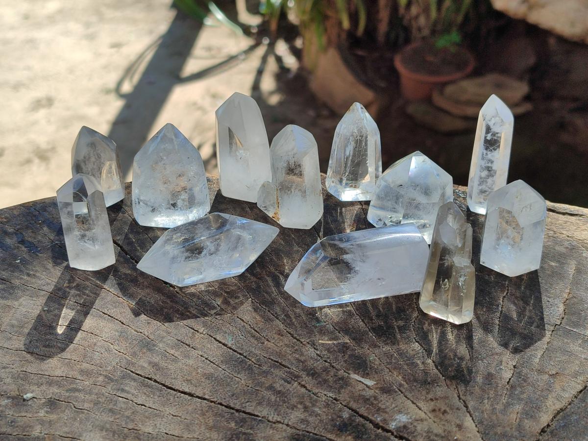 Polished Clear Quartz Crystals x 35 From Madagascar - Toprock Gemstones and Minerals 