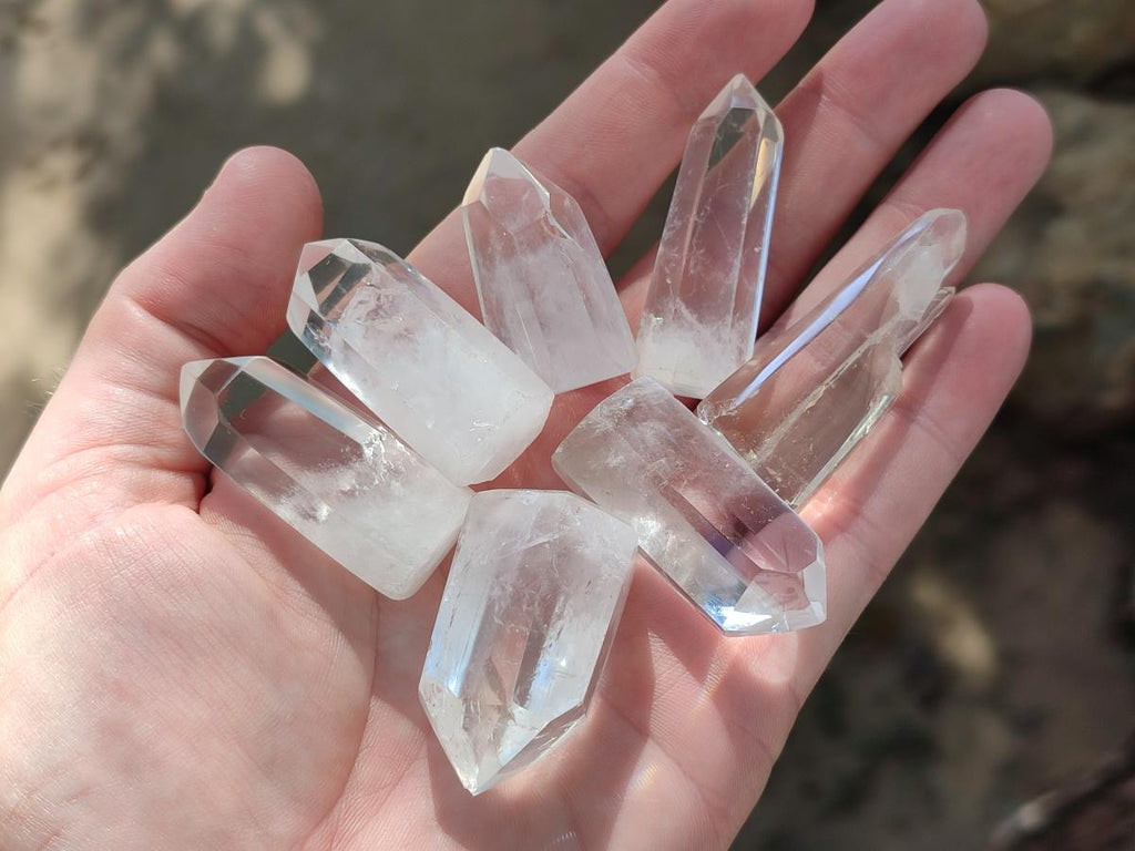 Polished Clear Quartz Crystals x 35 From Madagascar - Toprock Gemstones and Minerals 