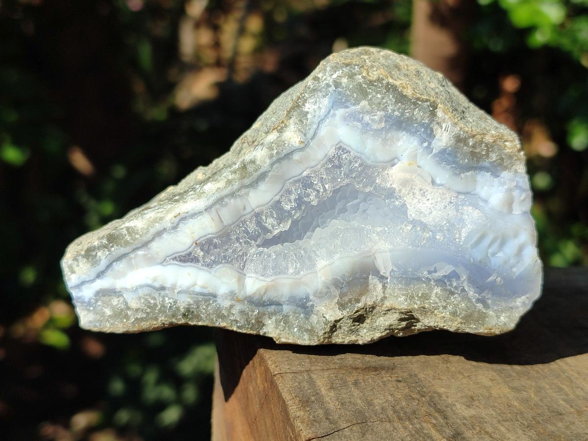Natural Large Blue Lace Agate Geode Specimens x 6 From Nsanje, Malawi - Toprock Gemstones and Minerals 