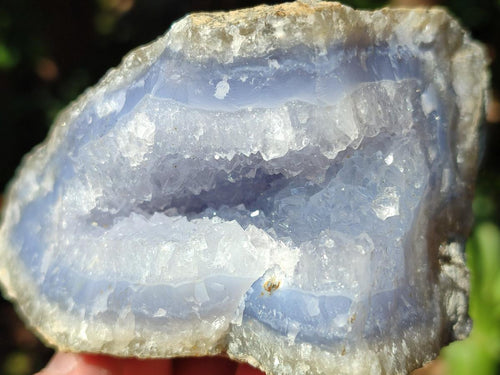 Natural Large Blue Lace Agate Geode Specimens x 6 From Nsanje, Malawi - Toprock Gemstones and Minerals 