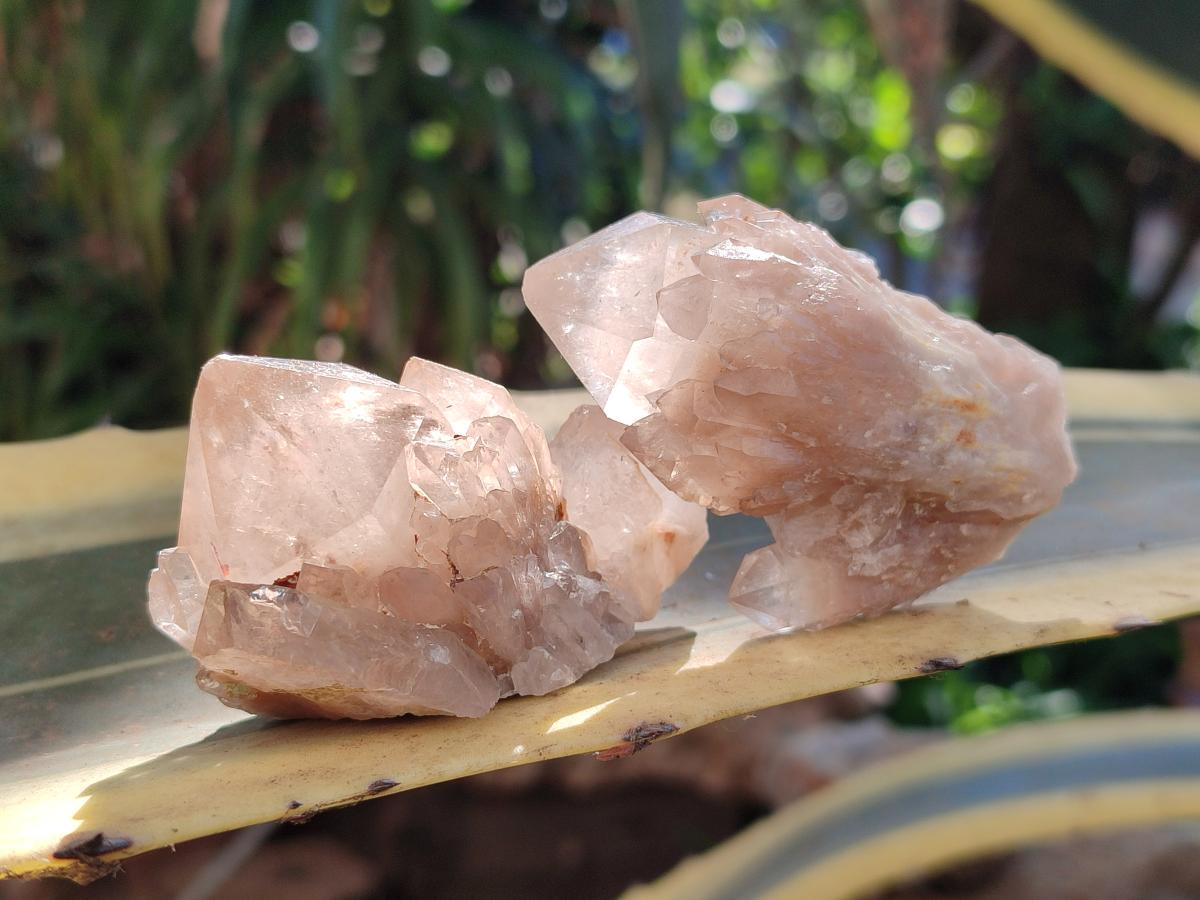 Natural Smokey Cascading Phantom Quartz Clusters x 18 From Luena, Congo - Toprock Gemstones and Minerals 