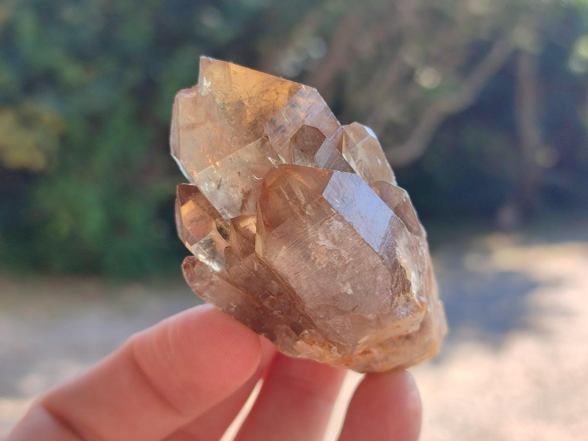 Natural Smokey Cascading Phantom Quartz Clusters x 18 From Luena, Congo - Toprock Gemstones and Minerals 