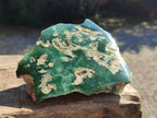 Polished On One Side Mtorolite Chrysoprase Plates x 4 From Mutorashanga, Zimbabwe - Toprock Gemstones and Minerals 