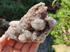 Natural Drusy Cabinet Lesotho Quartz and Calcite Cluster Specimens x 2 From Albert's Mountain, Lesotho - Toprock Gemstones and Minerals 