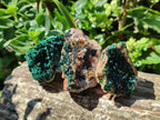 Natural Rare Crystalline Malachite Specimens x 6 From Tenke Fungurume, Congo - Toprock Gemstones and Minerals 