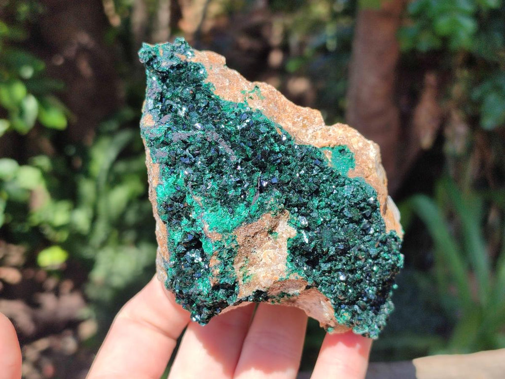 Natural Rare Crystalline Malachite Specimens x 6 From Tenke Fungurume, Congo - Toprock Gemstones and Minerals 