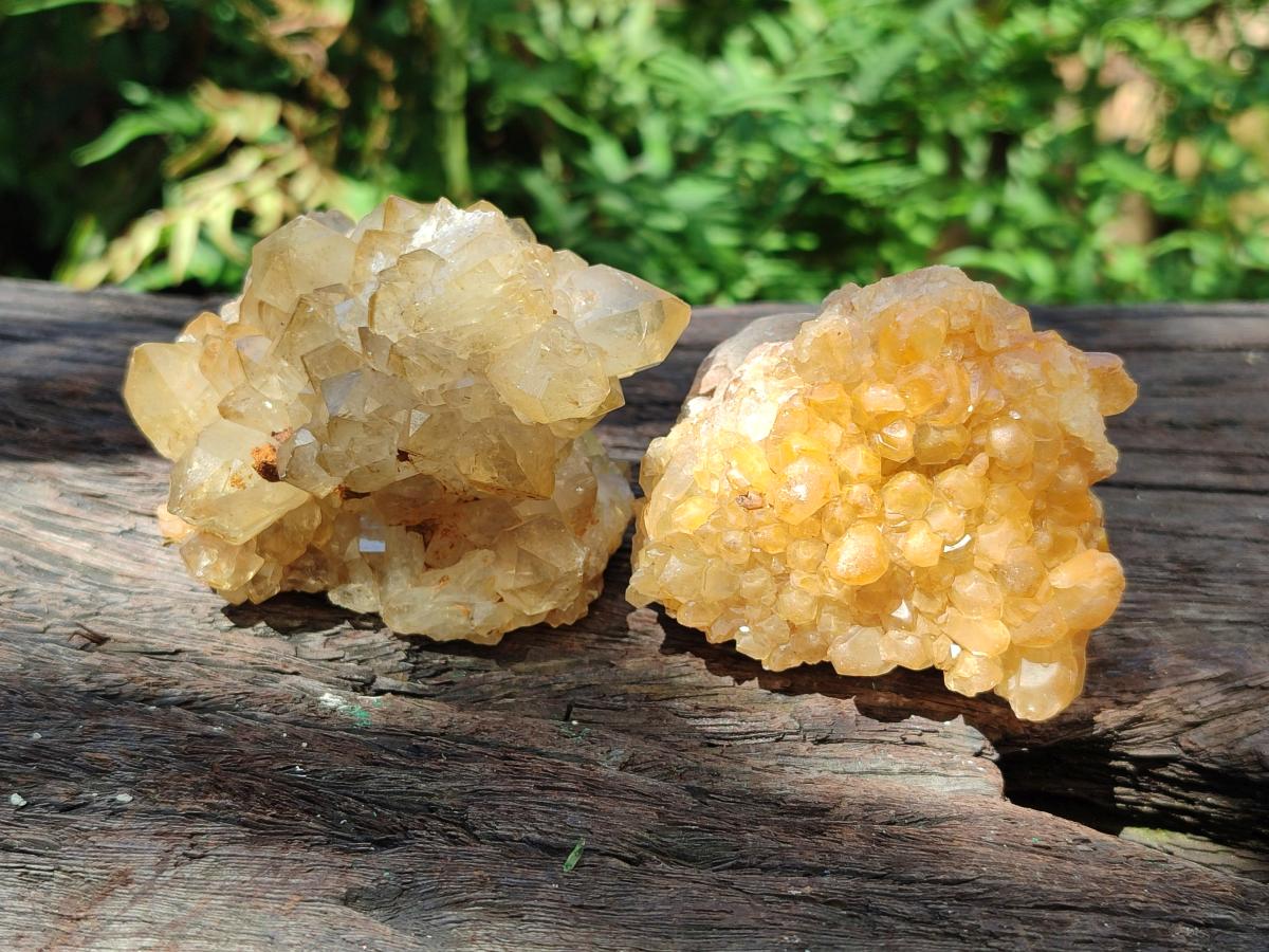 Natural Limonite Quartz Clusters x 12 From Solwezi, Zambia - Toprock Gemstones and Minerals 