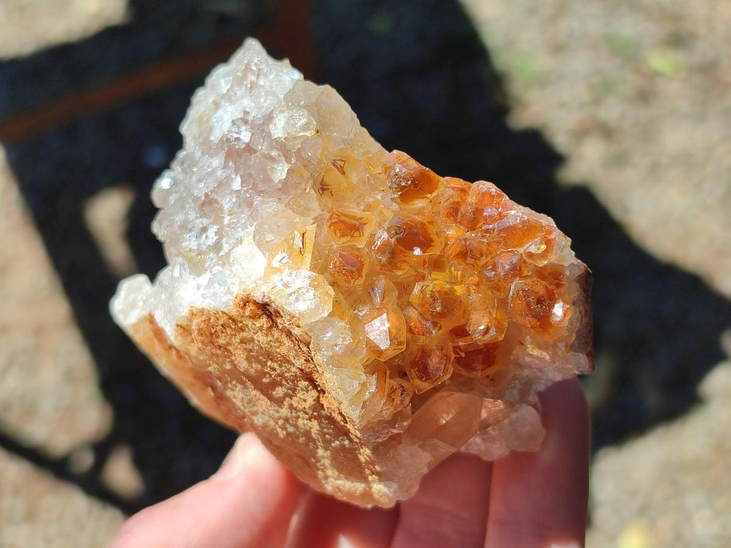 Natural Limonite Quartz Clusters x 12 From Solwezi, Zambia - Toprock Gemstones and Minerals 