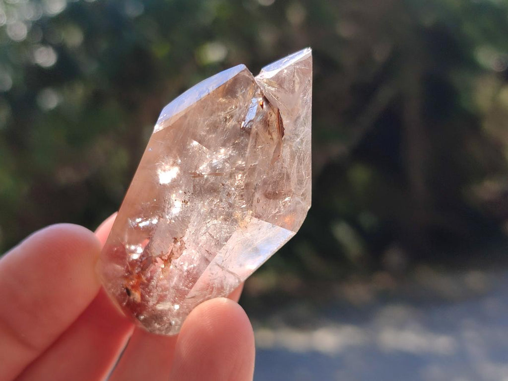 Polished Smokey Amethyst Window Crystals x 24 From Akansobe, Madagascar - Toprock Gemstones and Minerals 