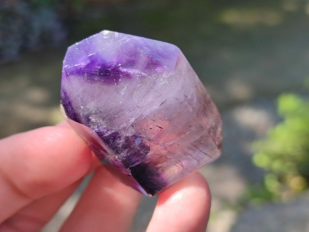 Polished Smokey Amethyst Window Crystals x 24 From Akansobe, Madagascar - Toprock Gemstones and Minerals 