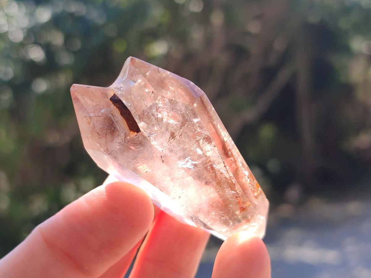 Polished Smokey Amethyst Window Crystals x 24 From Akansobe, Madagascar - Toprock Gemstones and Minerals 