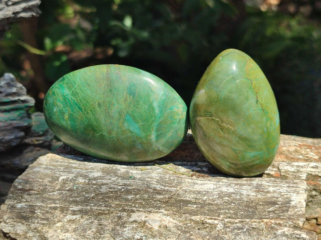 Polished Chrome Verdite Gemstone Free Forms x 12 From Zimbabwe - Toprock Gemstones and Minerals 