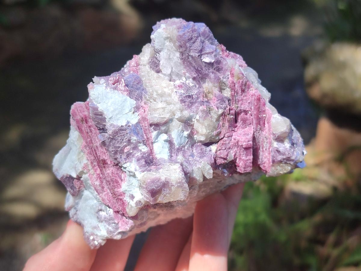 Natural Pink Rubellite Tourmaline Specimens x 4 From Karibib, Namibia - Toprock Gemstones and Minerals 