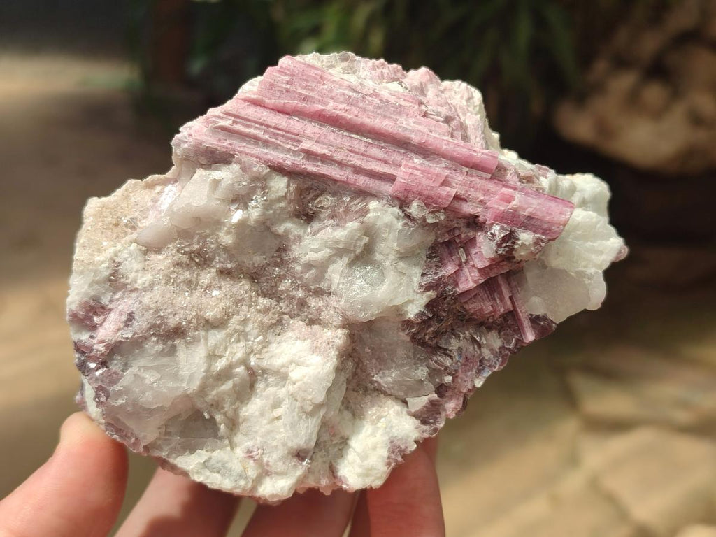 Natural Pink Rubellite Tourmaline Specimens x 4 From Karibib, Namibia - Toprock Gemstones and Minerals 