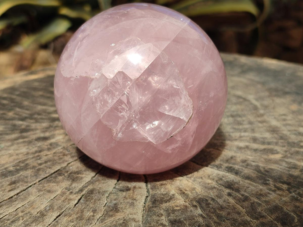 Polished Gemmy Star Rose Quartz Spheres x 2 From Madagascar - Toprock Gemstones and Minerals 