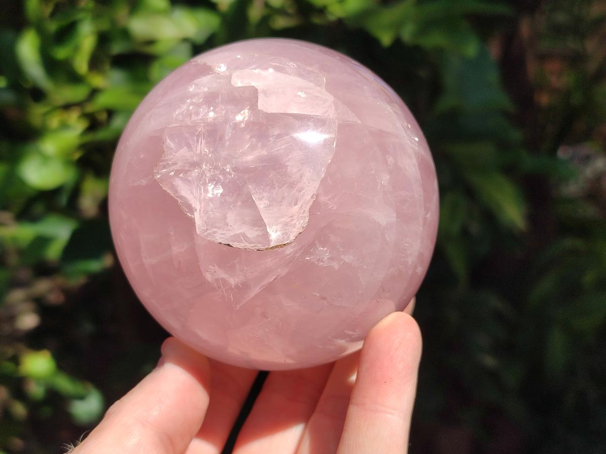 Polished Gemmy Star Rose Quartz Spheres x 2 From Madagascar - Toprock Gemstones and Minerals 