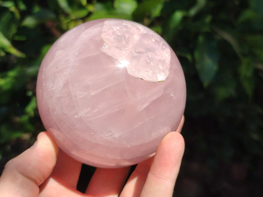 Polished Gemmy Star Rose Quartz Spheres x 2 From Madagascar - Toprock Gemstones and Minerals 