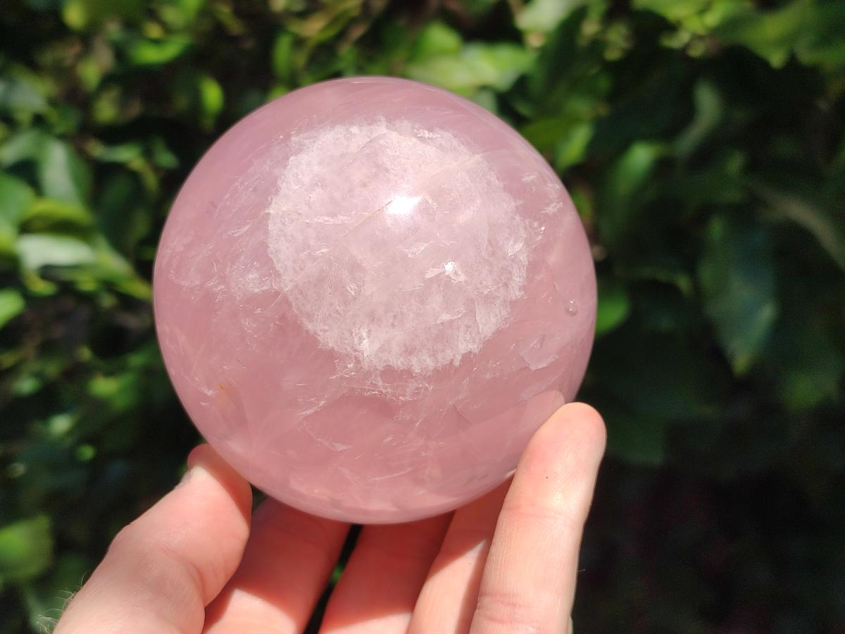 Polished Gemmy Star Rose Quartz Spheres x 2 From Madagascar - Toprock Gemstones and Minerals 