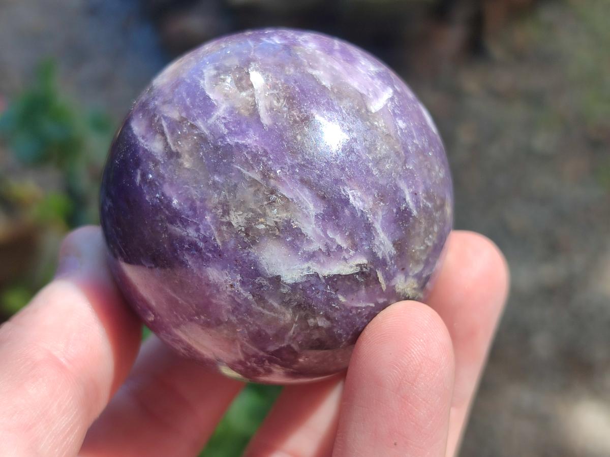 Polished Lepidolite Spheres x 6 From Ambatondrazaka, Madagascar - Toprock Gemstones and Minerals 