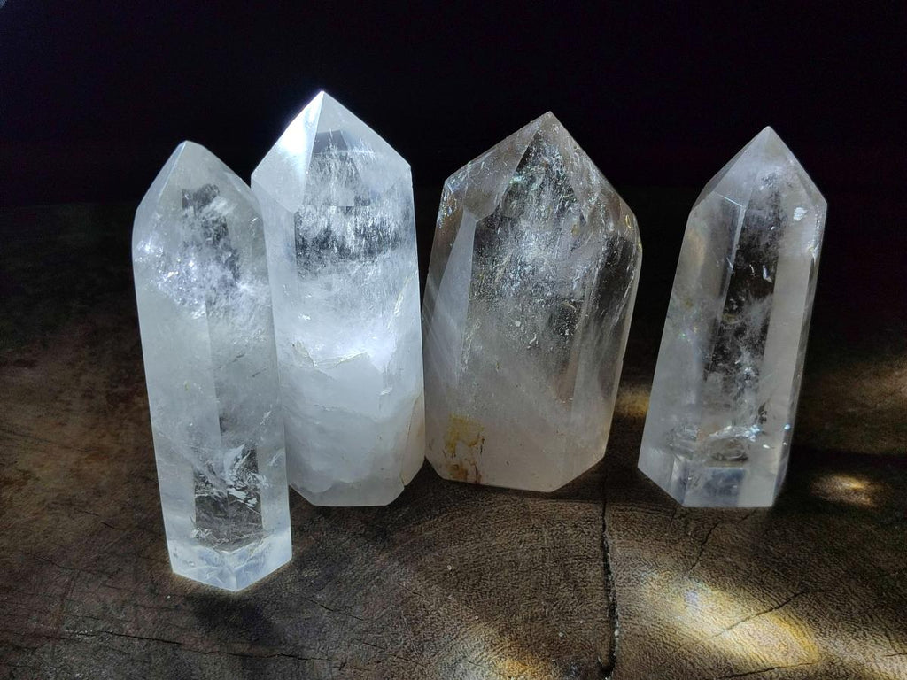 Polished Clear Quartz Display Crystals x 6 From Madagascar - Toprock Gemstones and Minerals 