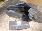 Polished Double Terminated Black Basalt Crystals x 6 From Madagascar - Toprock Gemstones and Minerals 