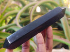 Polished Double Terminated Black Basalt Crystals x 6 From Madagascar - Toprock Gemstones and Minerals 