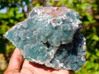 Natural Drusy Coated Ball Malachite Specimens x 2 From Lupoto Mine, Congo - Toprock Gemstones and Minerals 
