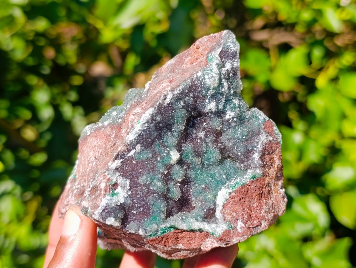 Natural Drusy Coated Ball Malachite Specimens x 2 From Lupoto Mine, Congo - Toprock Gemstones and Minerals 