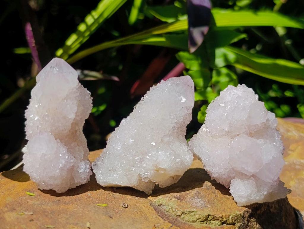 Natural Lilac Amethyst Spirit Quartz Clusters and Crystals x 12 From Boekenhouthoek, South Africa - Toprock Gemstones and Minerals 