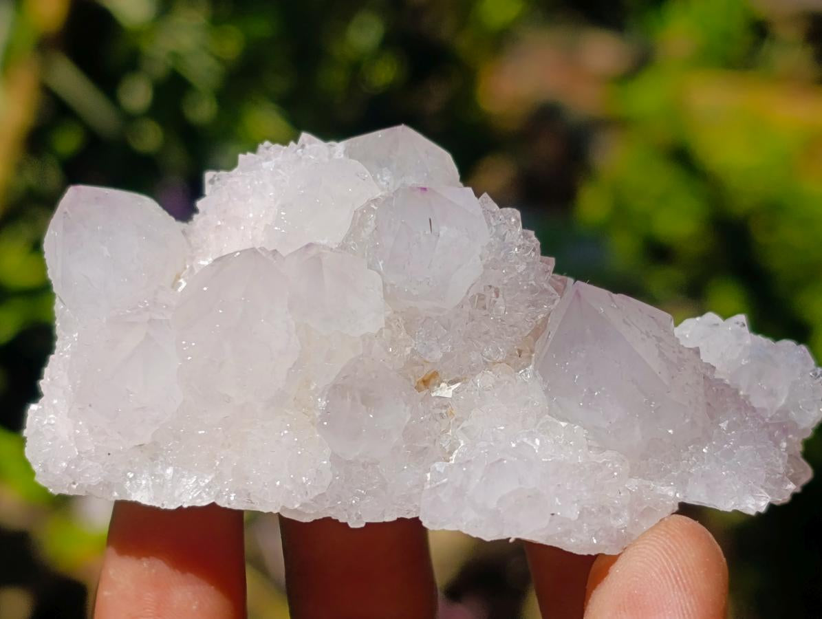 Natural Lilac Amethyst Spirit Quartz Clusters and Crystals x 12 From Boekenhouthoek, South Africa - Toprock Gemstones and Minerals 