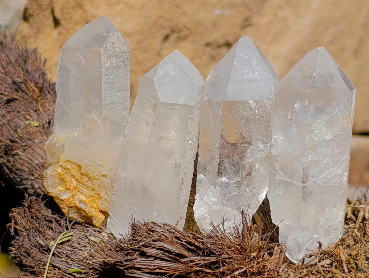 Natural Mpika Clear Quarts Crystals x 35 From Mpika, Zambia - Toprock Gemstones and Minerals 