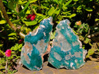 Polished On One Side Mtorolite Chrysoprase Plates x 6 From Mutorashanga, Zimbabwe - Toprock Gemstones and Minerals 
