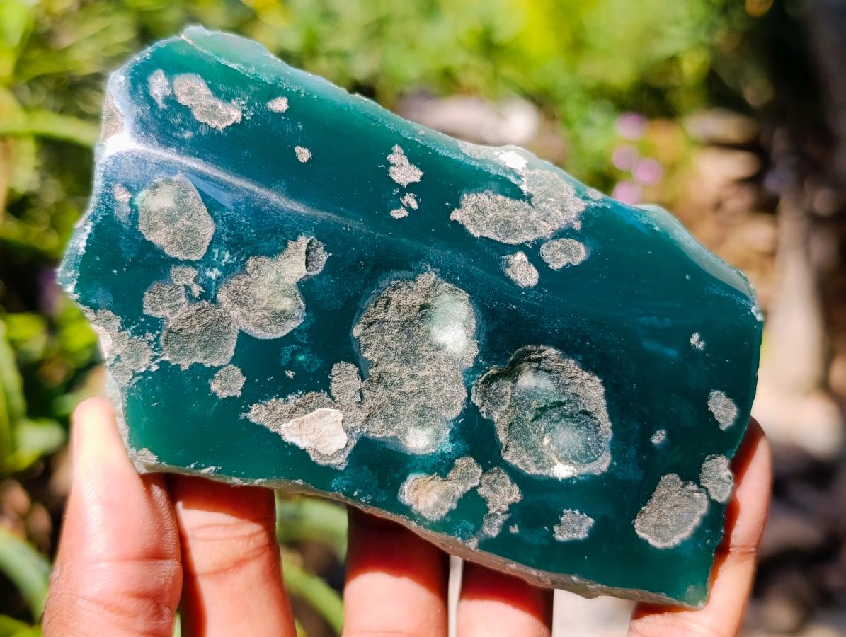 Polished On One Side Mtorolite Chrysoprase Plates x 6 From Mutorashanga, Zimbabwe - Toprock Gemstones and Minerals 