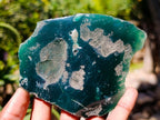 Polished On One Side Mtorolite Chrysoprase Plates x 6 From Mutorashanga, Zimbabwe - Toprock Gemstones and Minerals 