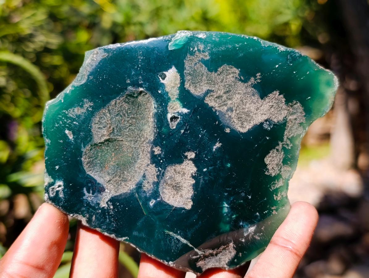Polished On One Side Mtorolite Chrysoprase Plates x 6 From Mutorashanga, Zimbabwe - Toprock Gemstones and Minerals 