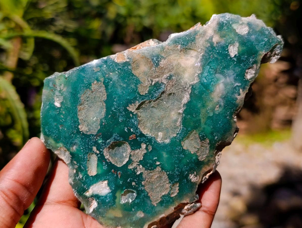 Polished On One Side Mtorolite Chrysoprase Plates x 6 From Mutorashanga, Zimbabwe - Toprock Gemstones and Minerals 