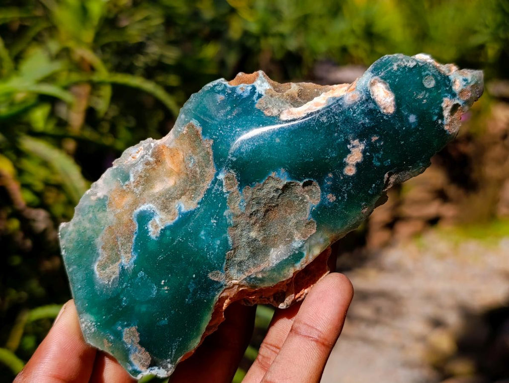 Polished On One Side Mtorolite Chrysoprase Plates x 6 From Mutorashanga, Zimbabwe - Toprock Gemstones and Minerals 