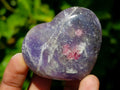 Polished Lepidolite Hearts x 6 From Ambatondrazaka, Madagascar - Toprock Gemstones and Minerals 