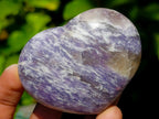 Polished Lepidolite Hearts x 6 From Ambatondrazaka, Madagascar - Toprock Gemstones and Minerals 