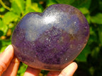 Polished Lepidolite Hearts x 6 From Ambatondrazaka, Madagascar - Toprock Gemstones and Minerals 