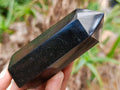 Polished Black Basalt Crystals x 12 From Madagascar - Toprock Gemstones and Minerals 