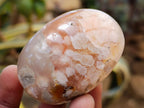 Polished Flower Agate Palm Stones x 24 From Antsahalova, Madagascar - Toprock Gemstones and Minerals 