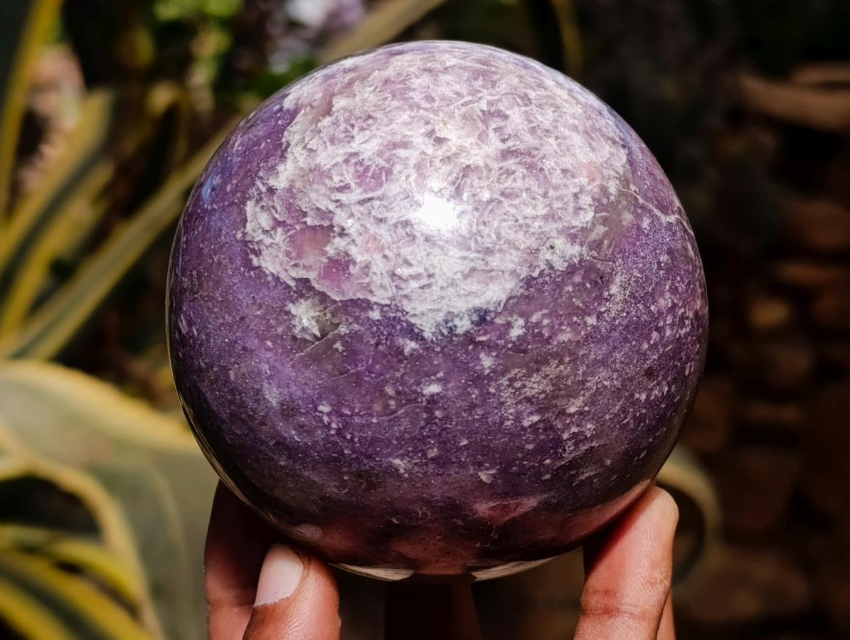 Polished Lepidolite Spheres x 2 From Ambatondrazaka, Madagascar - Toprock Gemstones and Minerals 