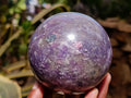 Polished Lepidolite Spheres x 2 From Ambatondrazaka, Madagascar - Toprock Gemstones and Minerals 