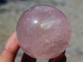 Polished Gemmy Star Rose Quartz Spheres x 3 From Madagascar - Toprock Gemstones and Minerals 