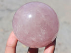 Polished Gemmy Star Rose Quartz Spheres x 3 From Madagascar - Toprock Gemstones and Minerals 