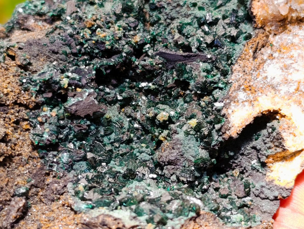 Natural Crystalline Malachite Specimens x 2 From Tenke Fungurume, Congo - Toprock Gemstones and Minerals 
