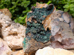 Natural Crystalline Malachite Specimens x 2 From Tenke Fungurume, Congo - Toprock Gemstones and Minerals 