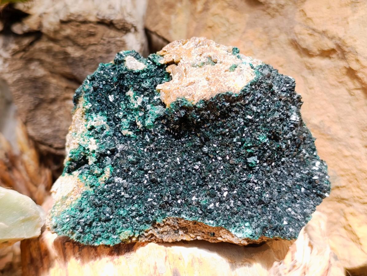 Natural Crystalline Malachite Specimens x 2 From Tenke Fungurume, Congo - Toprock Gemstones and Minerals 