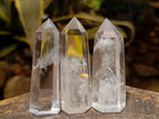 Polished Clear Quartz Display Crystals x 12 From Madagascar - Toprock Gemstones and Minerals 
